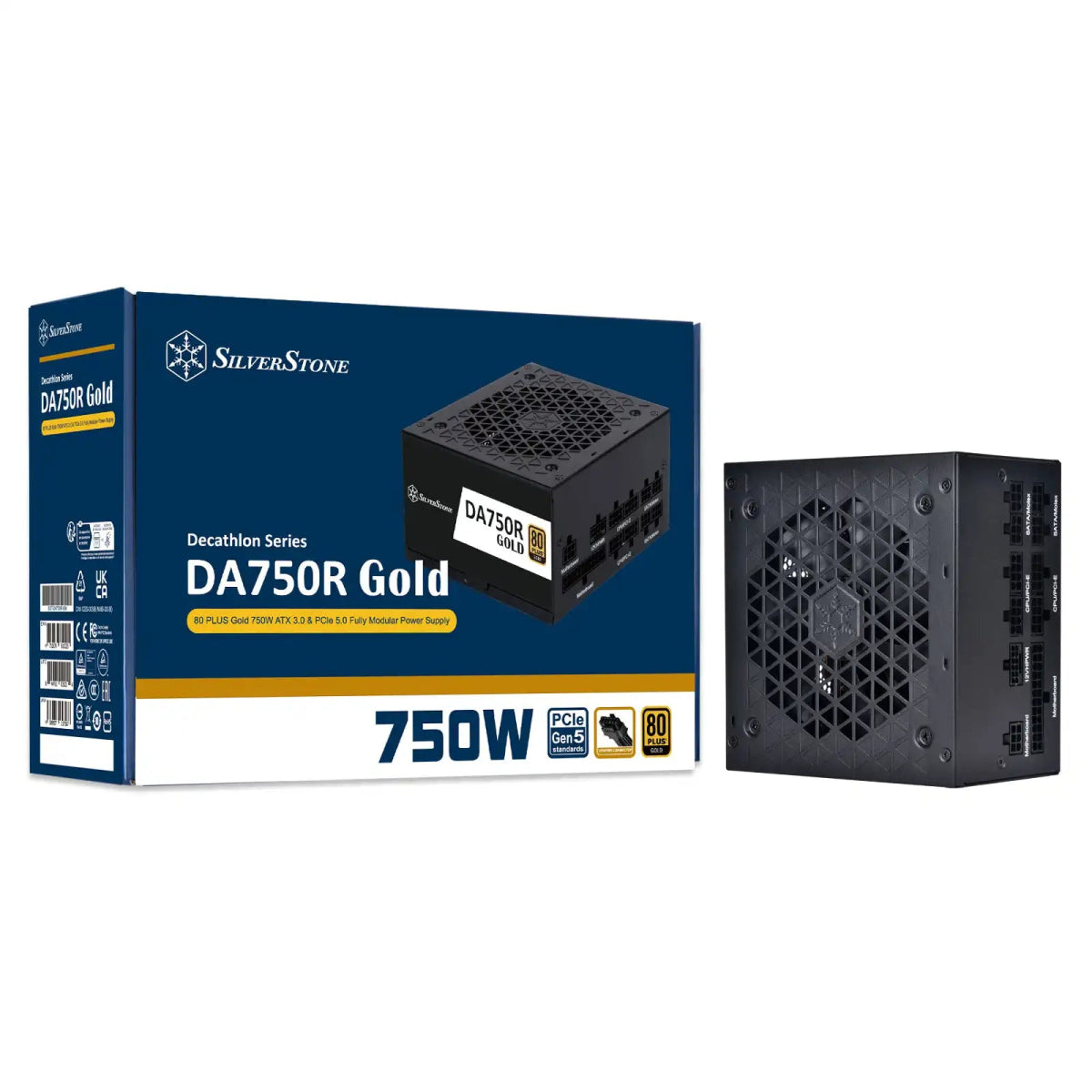 SilverStone DA750R Gold 80 PLUS Gold 750W ATX 3.0 & PCIe 5.0 Fully Modular Power Supply | SST - DA750R - GM - 844761026820 - Vektra Computers LLC SilverStone DA750R Gold 80 PLUS Gold 750W ATX 3.0 & PCIe 5.0 Fully Modular Power Supply | SST - DA750R - GM - 844761026820 - Vektra Computers LLC